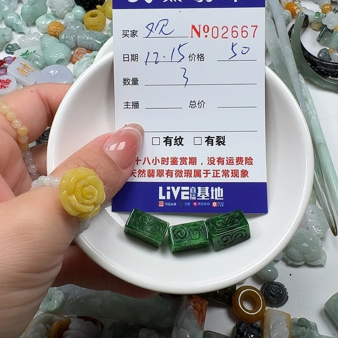 观***-翡翠未镶嵌颈饰566