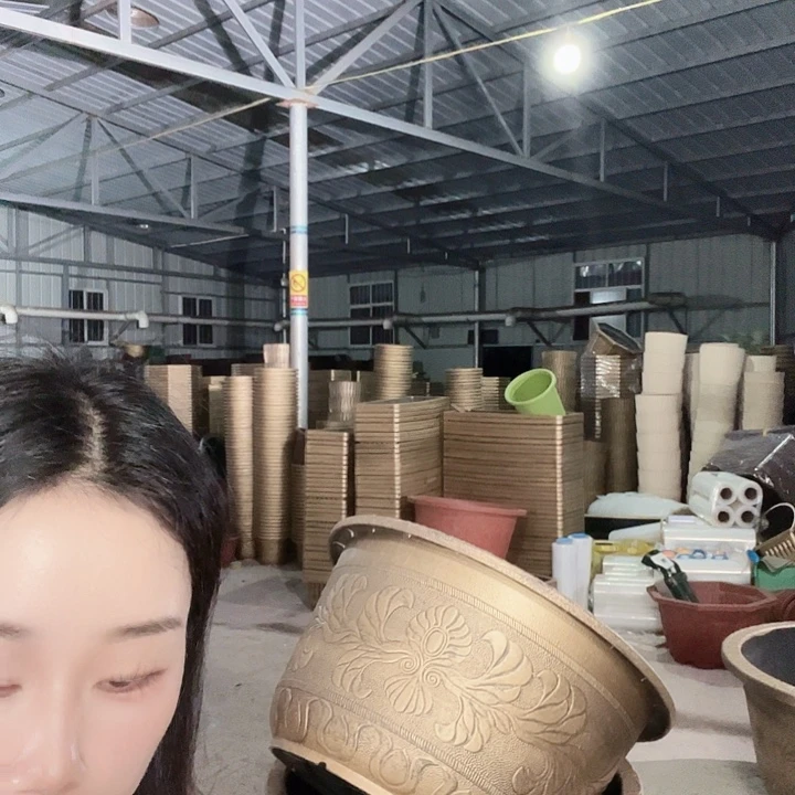 圆形100花盆一个无孔