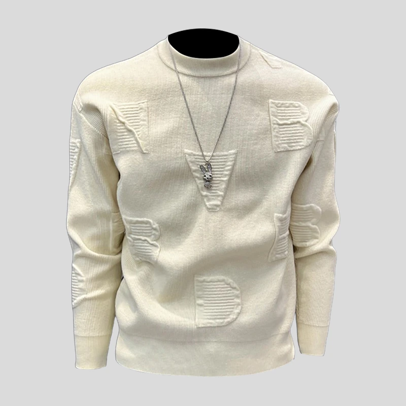 ohmmayby毛衣秋冬宽松慵懒风高级感新款时尚休闲圆领痞帅秋冬潮牌