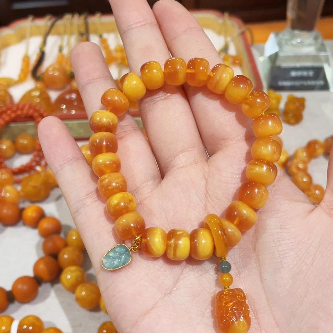 蜜蜡手链未镶嵌手串