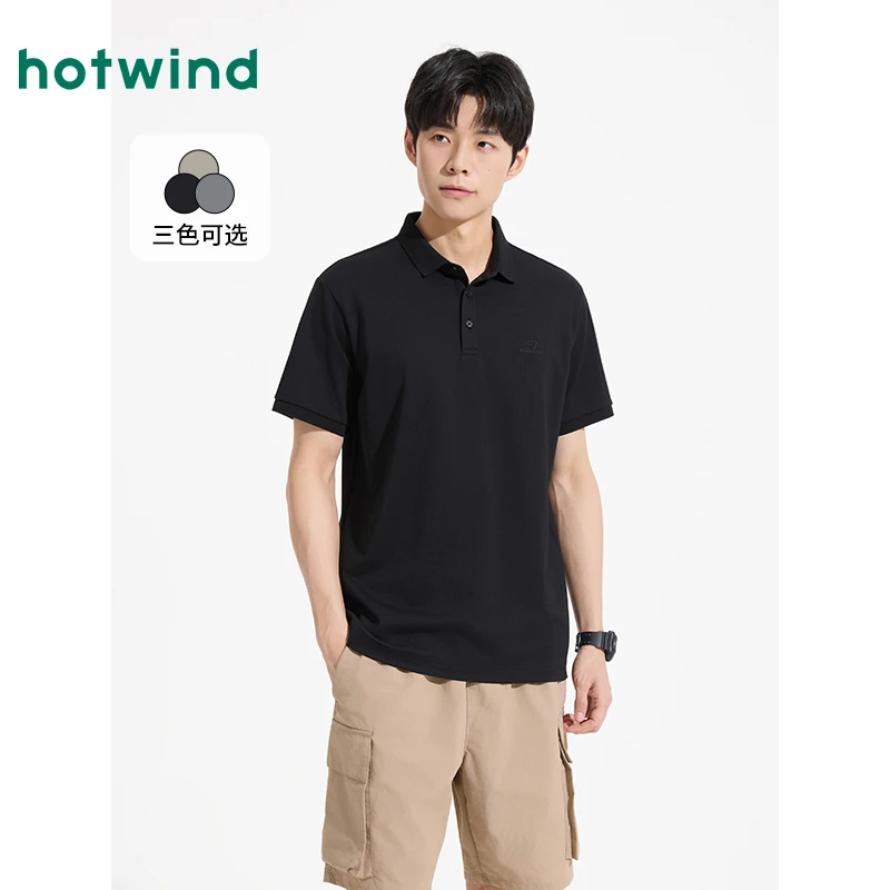 热风2025年夏季新款男士肌理POLO衫F26M25205