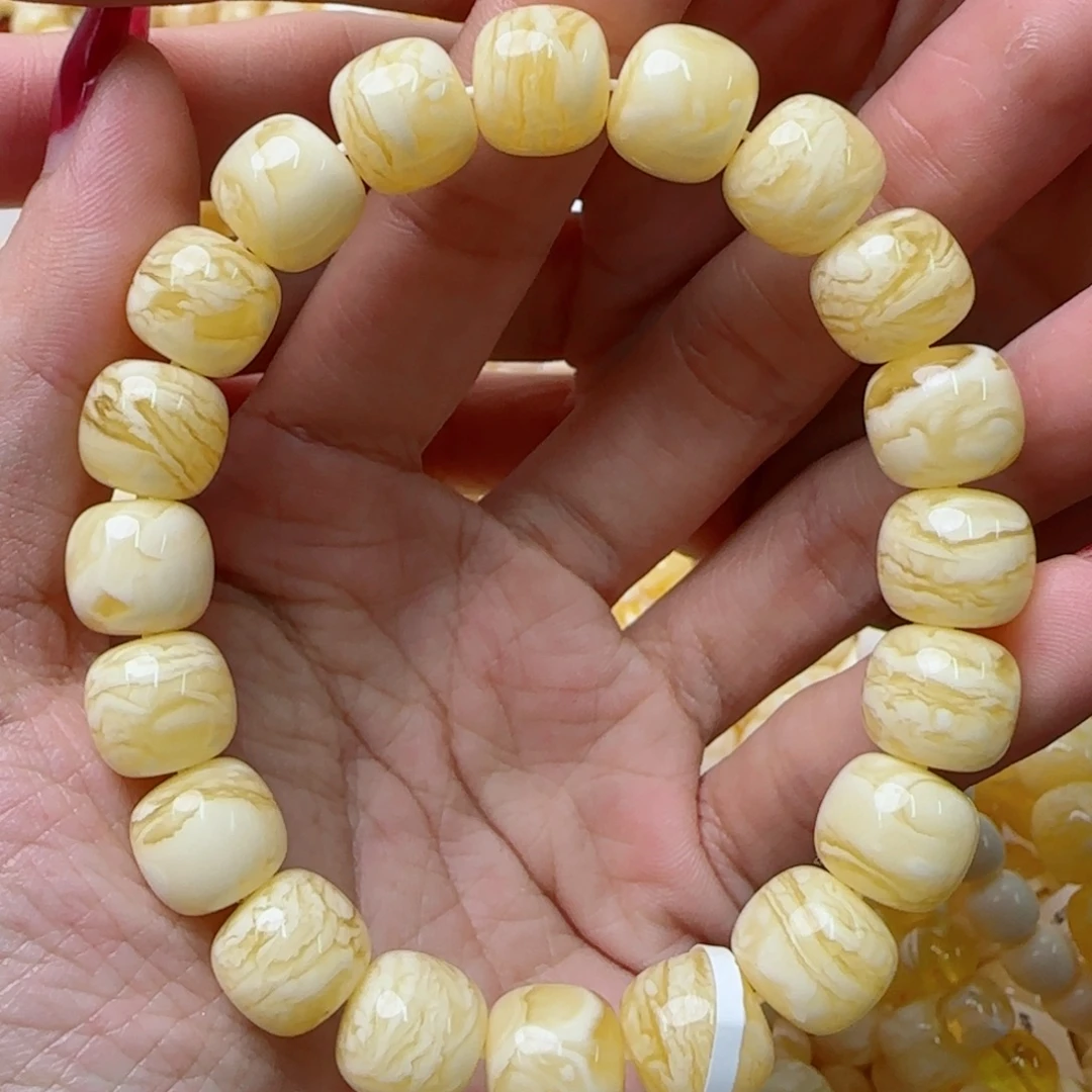 琥珀未镶嵌手链蜜蜡手串