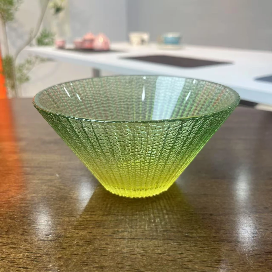 竖纹绿琉璃斗笠@1157
