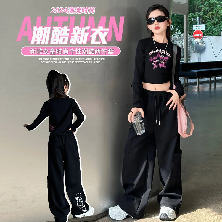 2025 女童新款字母印花T恤