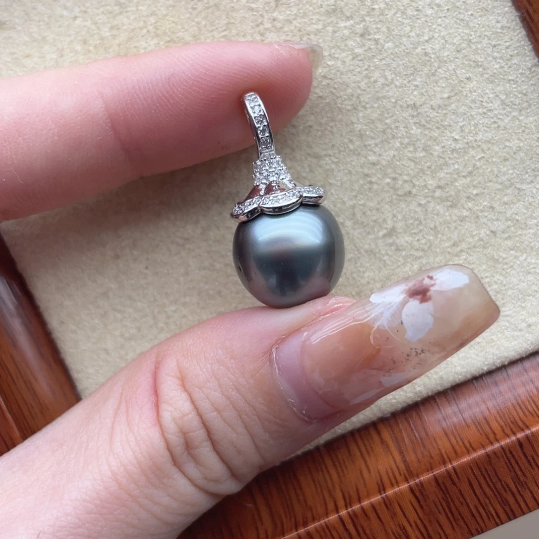 银S925镶嵌颈饰海水珍珠C129