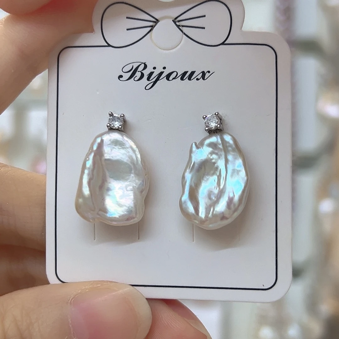 银S925镶嵌淡水珍珠颈饰