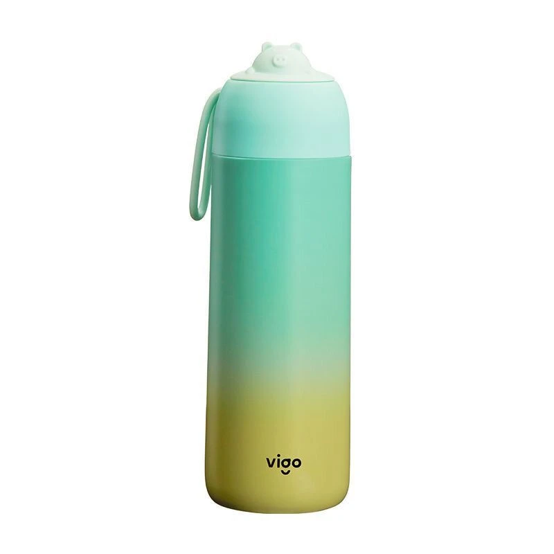 发2个高品质趴趴猪保温杯420ml