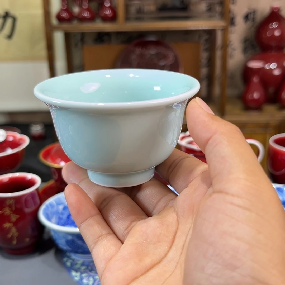 景德镇陶瓷浅行窑小压手杯
