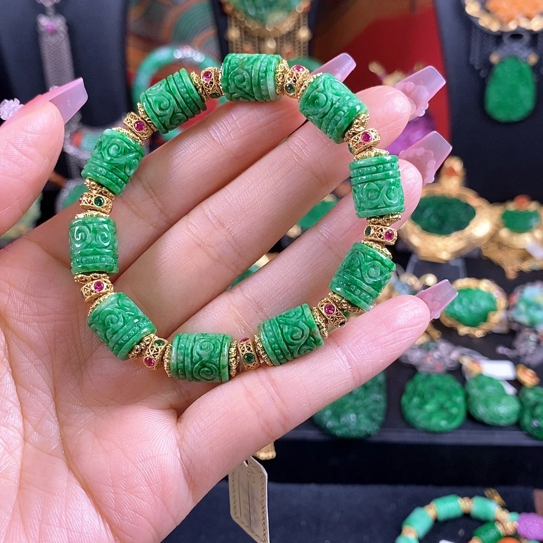 翡翠未镶嵌手链手链