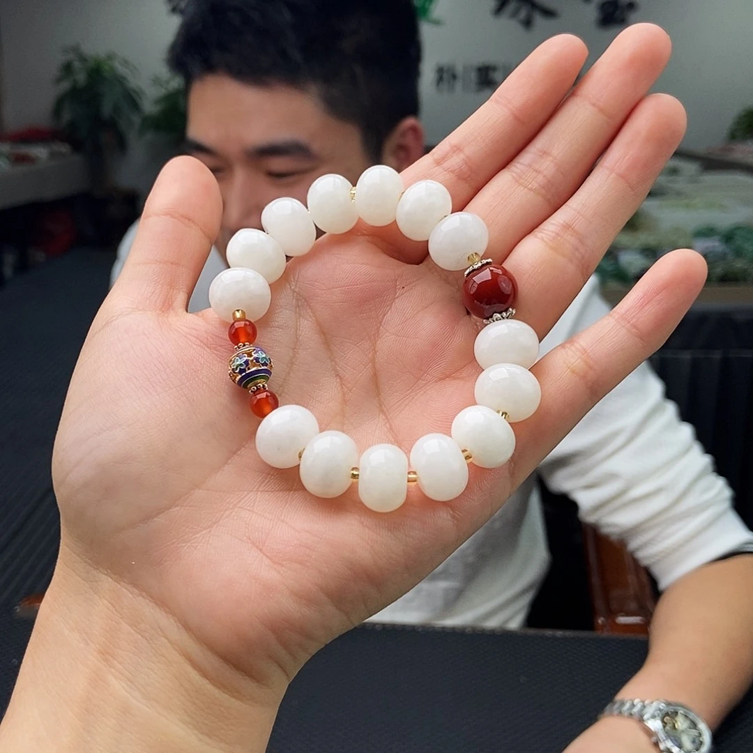 和田玉未镶嵌颈饰手串 颜色多样性发拍一发一