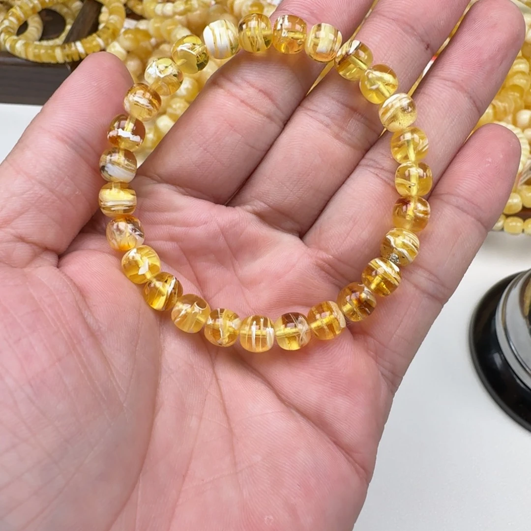 手链琥珀未镶嵌7.5mm