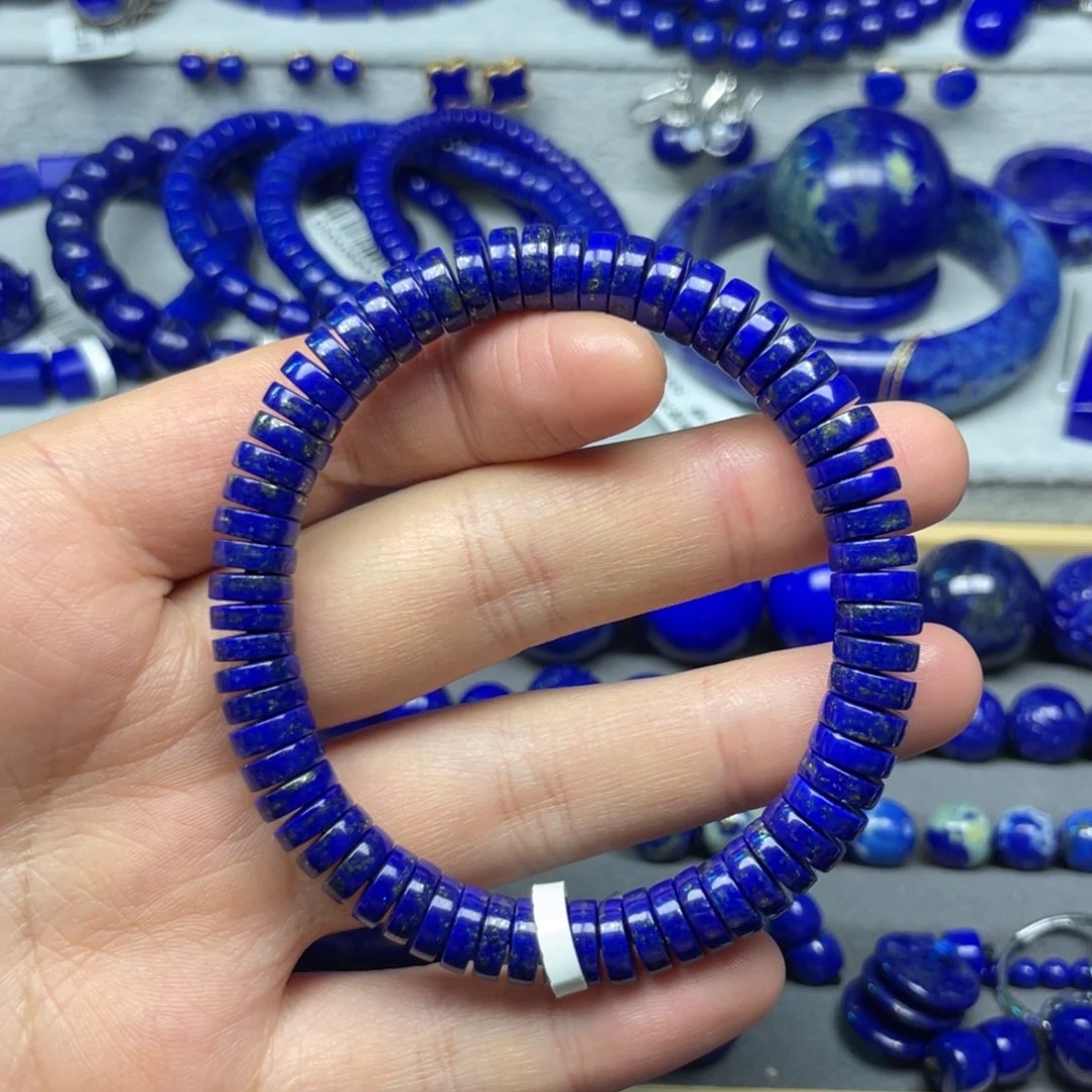 青金石未镶嵌手串8+