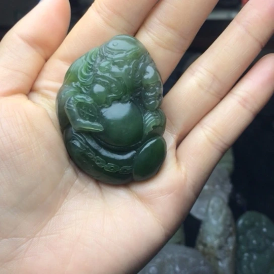 和田玉（碧玉）未镶嵌挂件