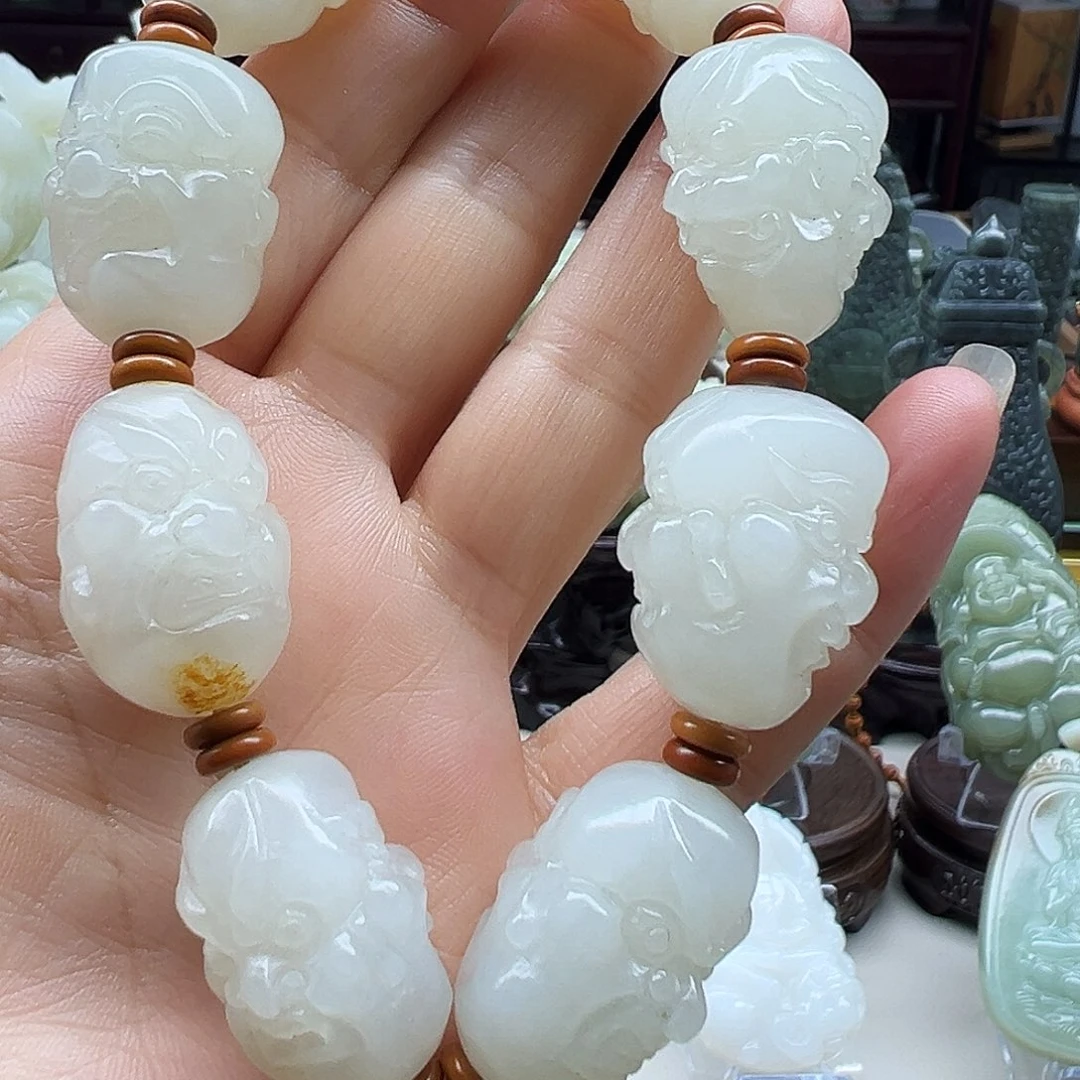 和田玉未镶嵌手串