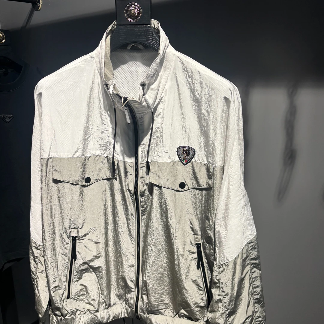 男装春秋款百搭翻领夹克风衣外套4611