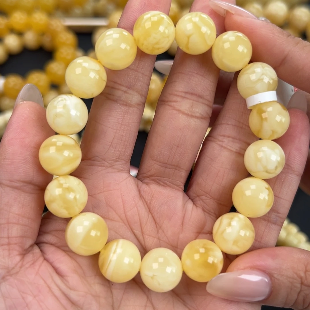 琥珀未镶嵌手链20克