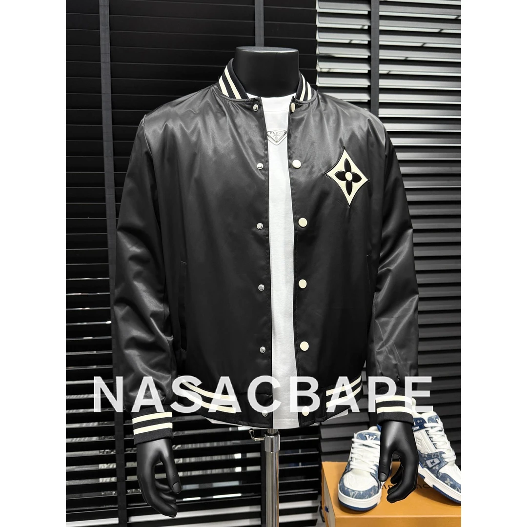 轻奢欧洲站潮牌夹克男士2025新款秋季青年时尚休闲棒球领帅气外套