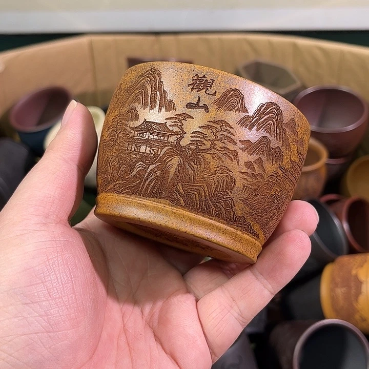 茶杯紫砂全手工紫砂主人杯