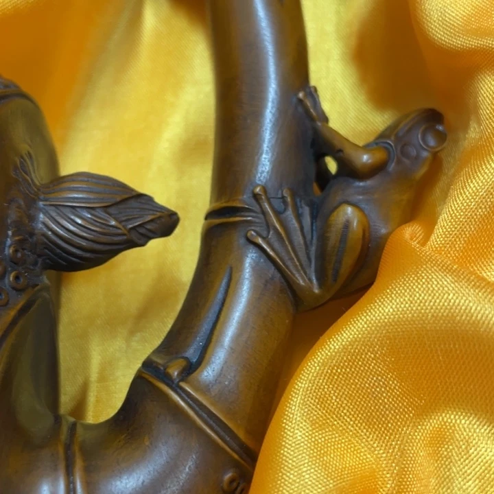 牛***牛木中古艺术品摆件