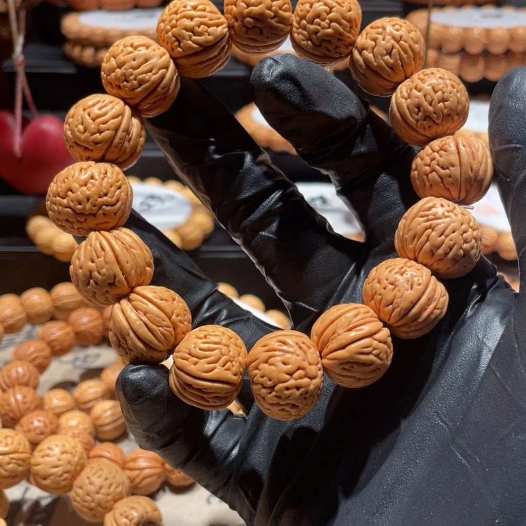 会***击桃核手串磨盘手串13#