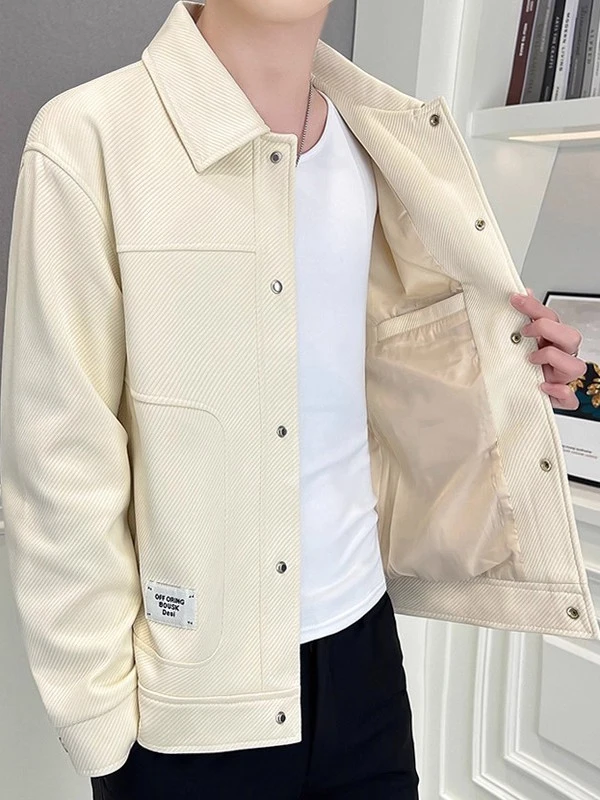 2025秋季新款男士潮流外套韩版潮流帅气成熟稳重时尚青年休闲夹克