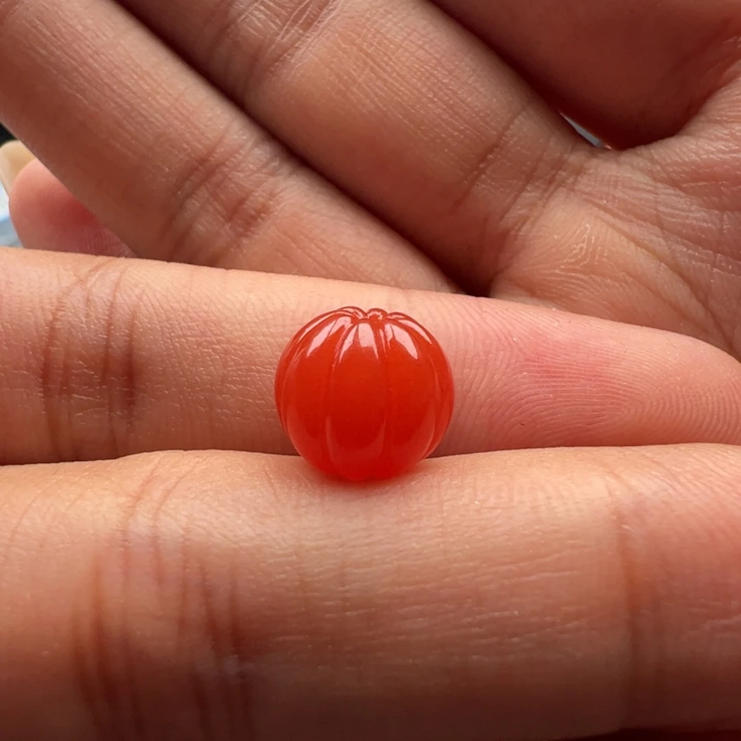 南红玛瑙未镶嵌瓜珠10