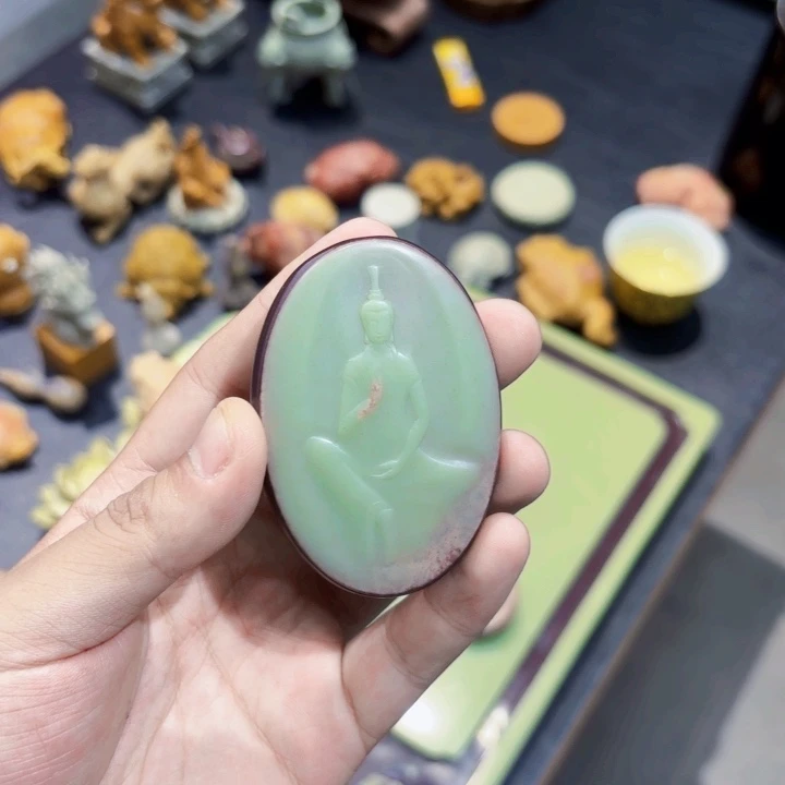 无相紫袍玉手工手把件