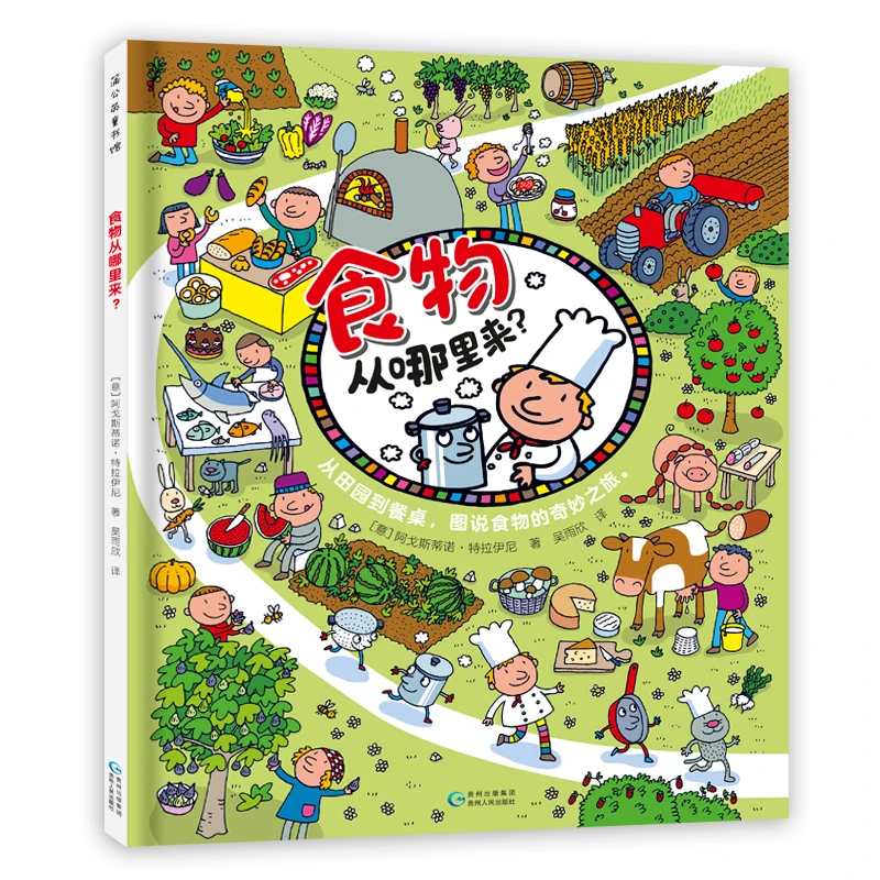 食物从哪里来?帮助孩子轻松了解谷物、水果、蔬菜、肉类等食物的奥秘