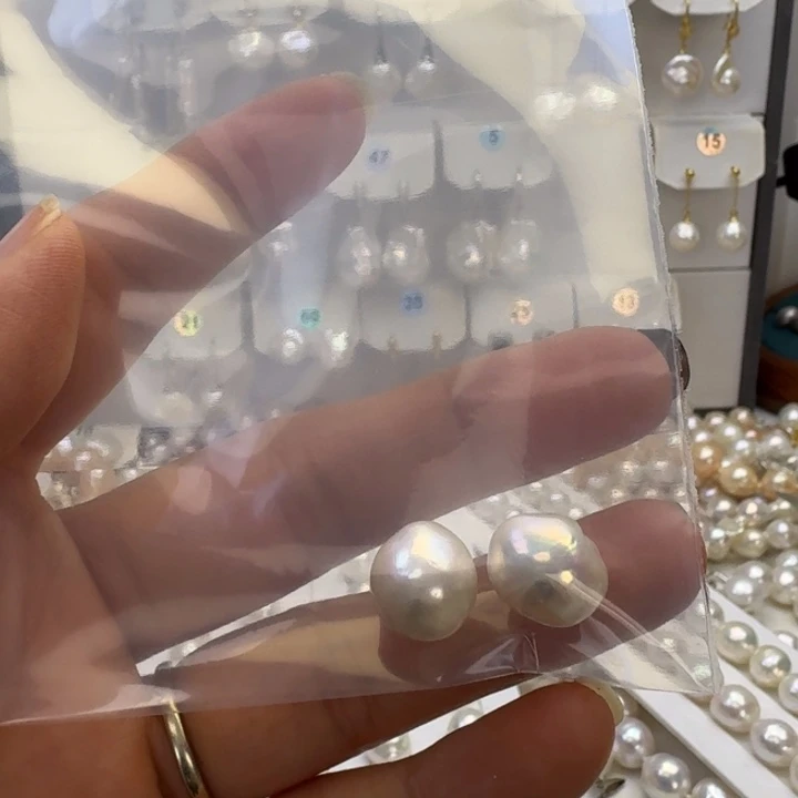 琉璃纯铜合金圆巴耳钉爱迪生