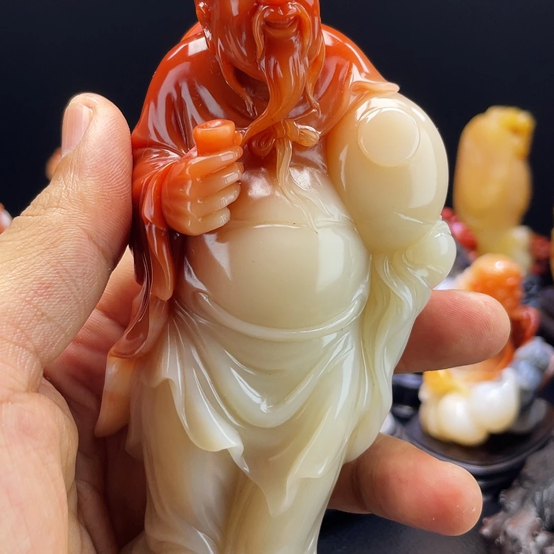 寿山石闲**生寿山石雕刻