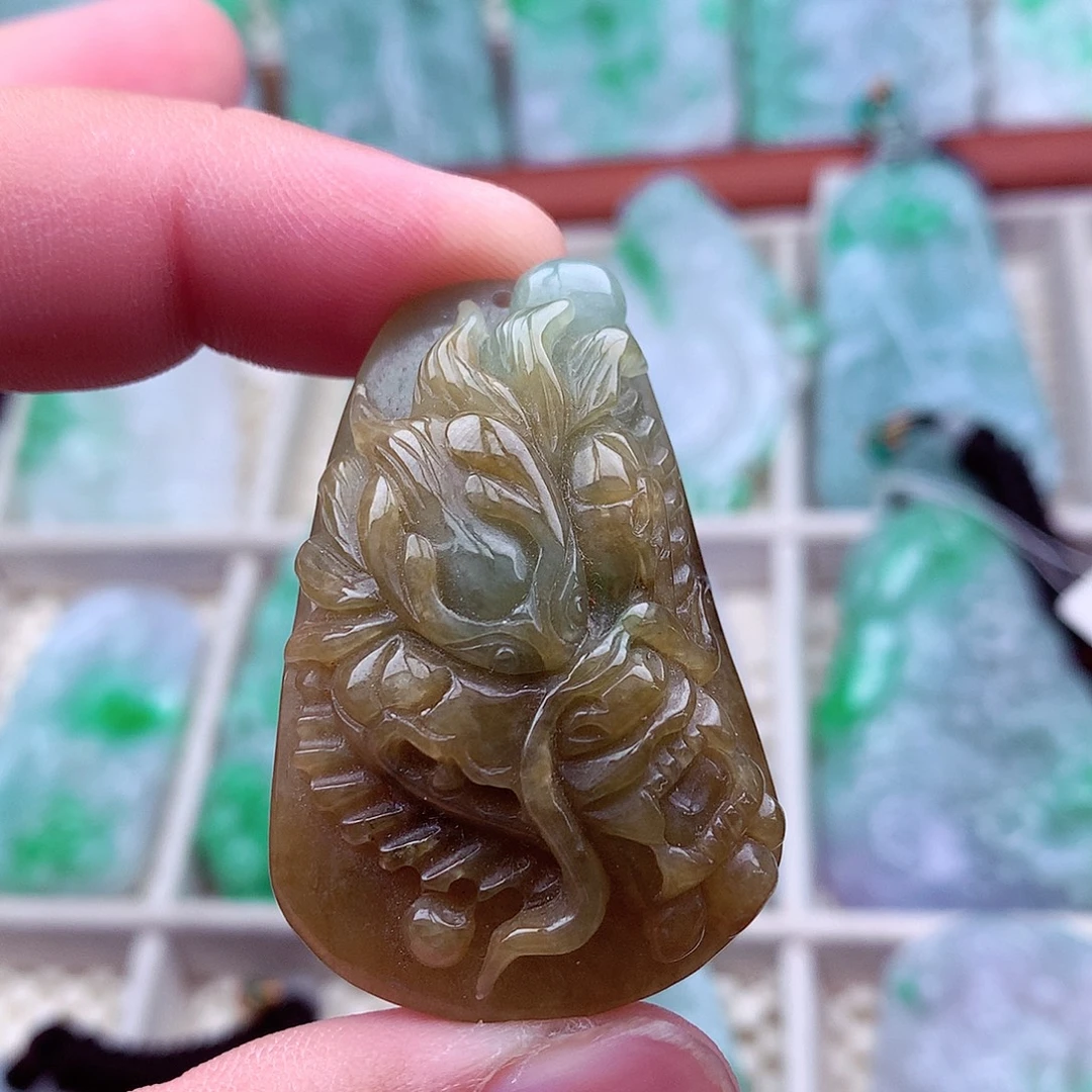 翡翠未镶嵌吊坠(不含链)