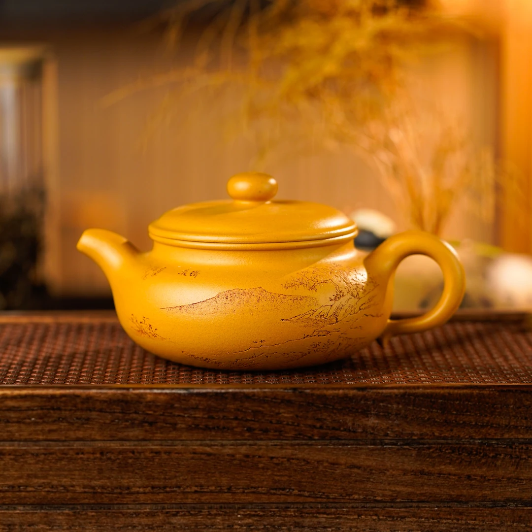 XH3-002  冯杏华   宜兴手工紫砂   扁鼓