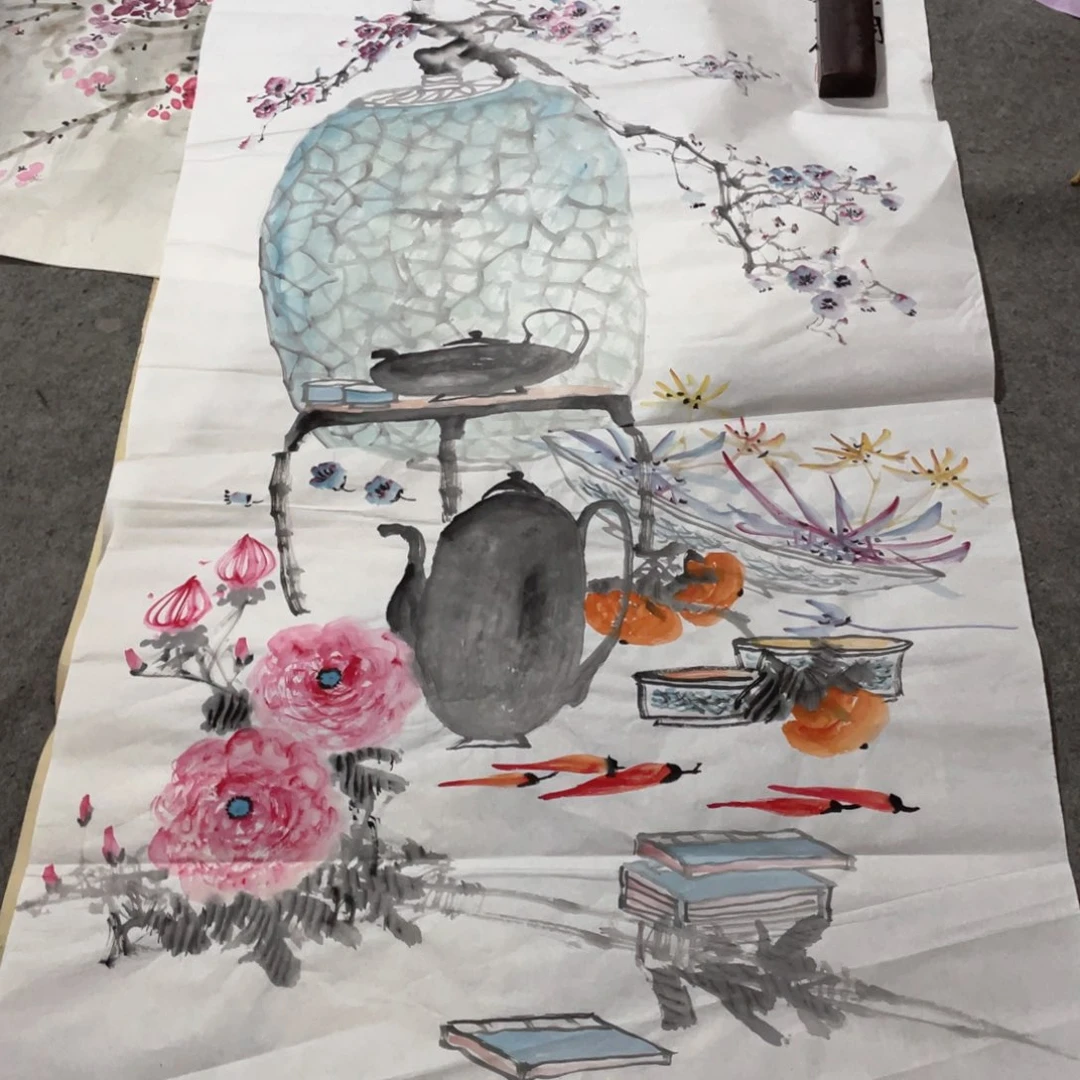 国画国画作品画画一个作品