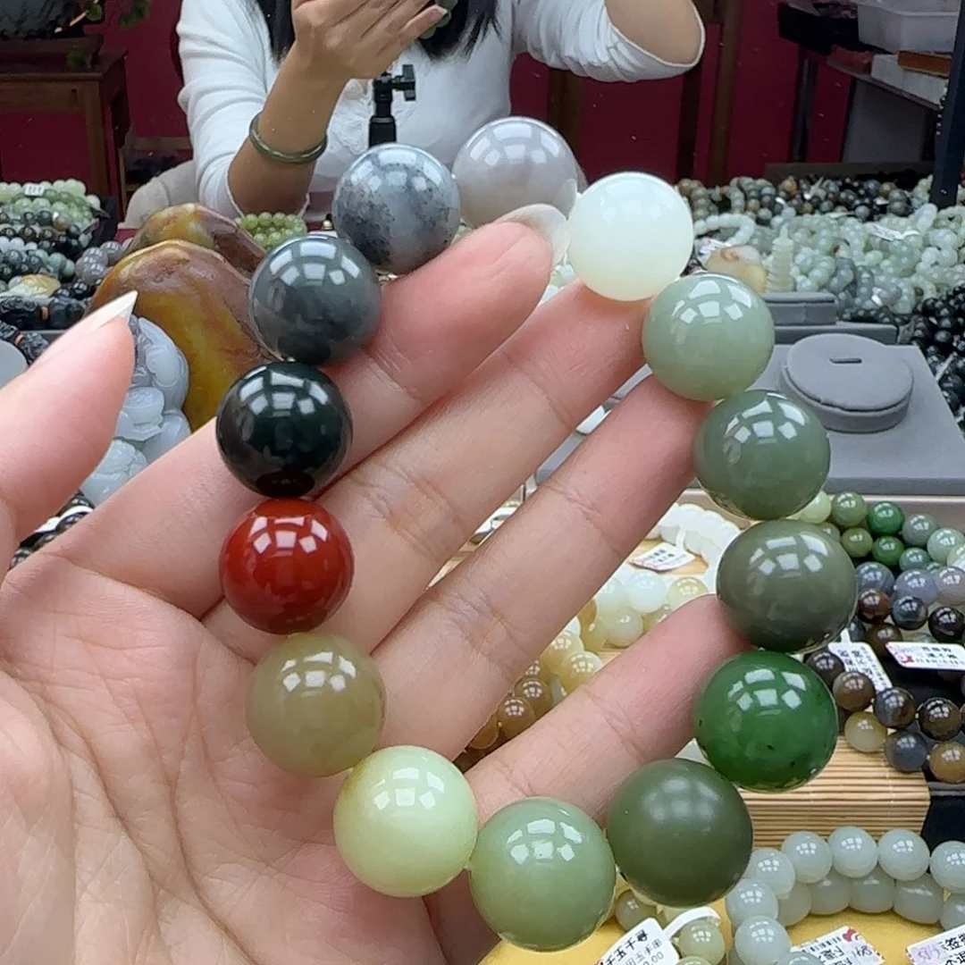 和田玉手链未镶嵌伯*