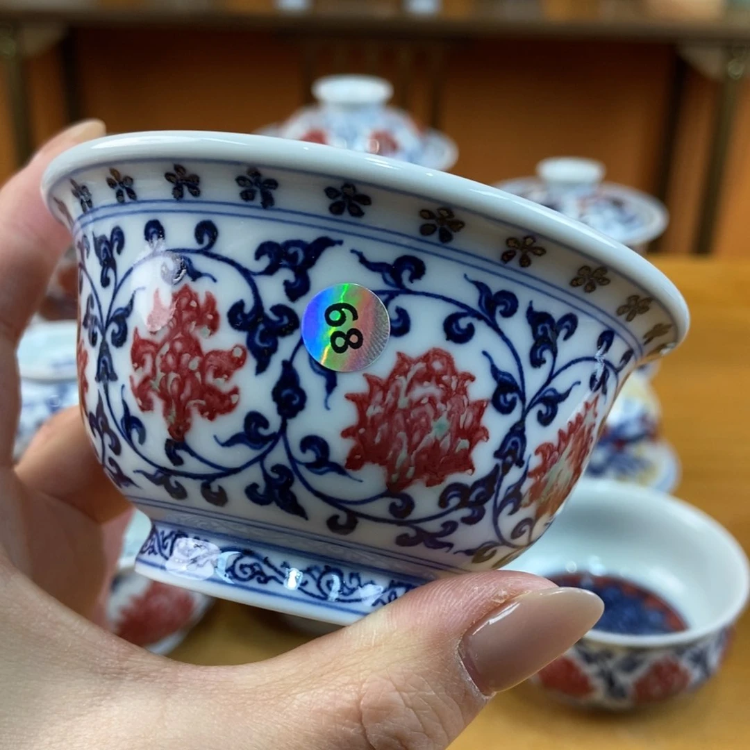 手绘现代茶具非古董