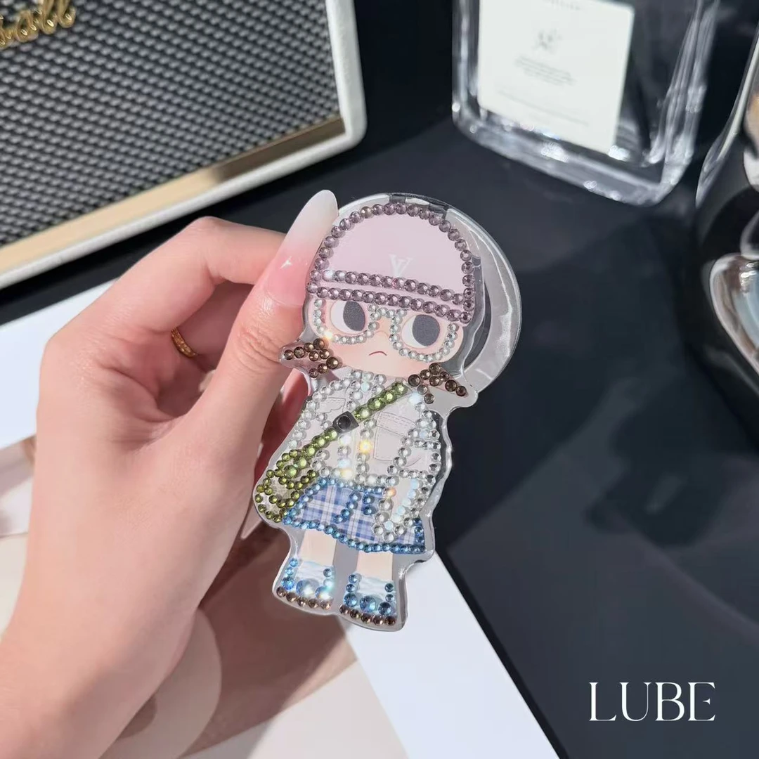 【高校嘎子姐】歪歪高定手工钻直立磁吸支架适用于安卓苹果磁吸壳