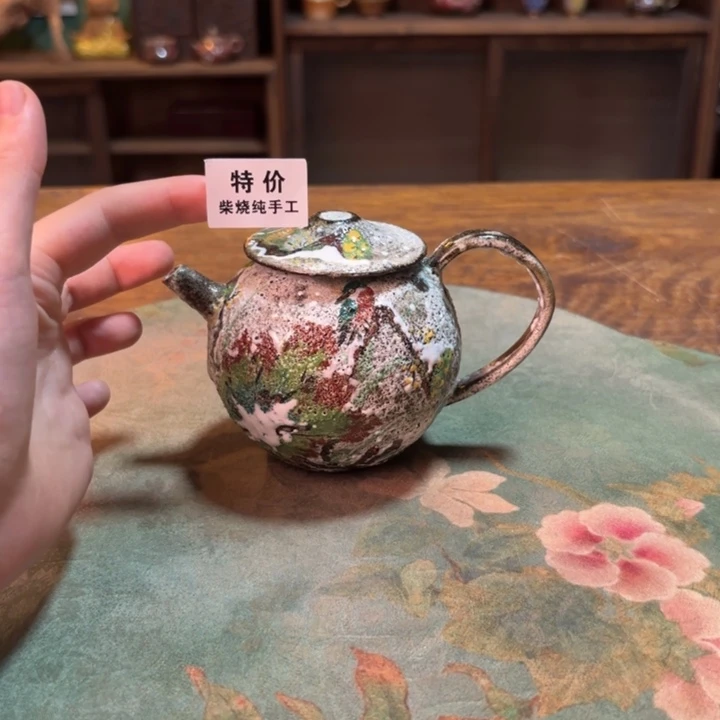 柴烧纯手工手绘陶瓷