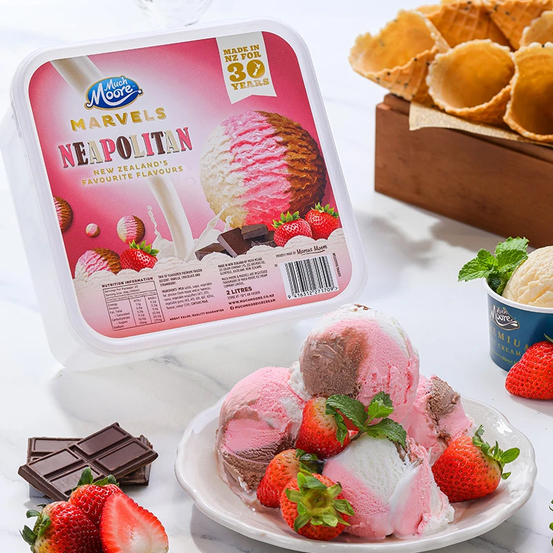 【DS那不勒斯】新西兰原装进口冰淇淋桶装2L大桶装