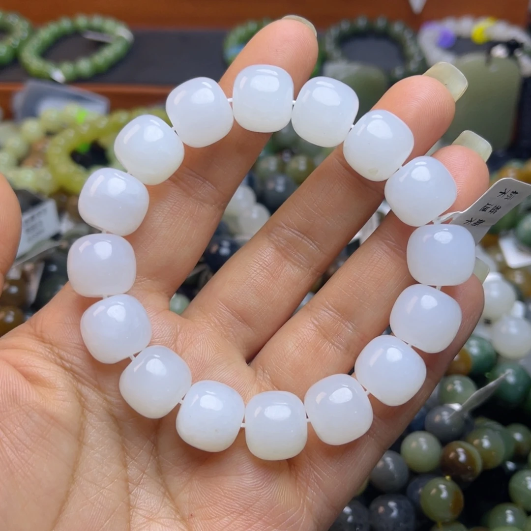 和田玉未镶嵌手链