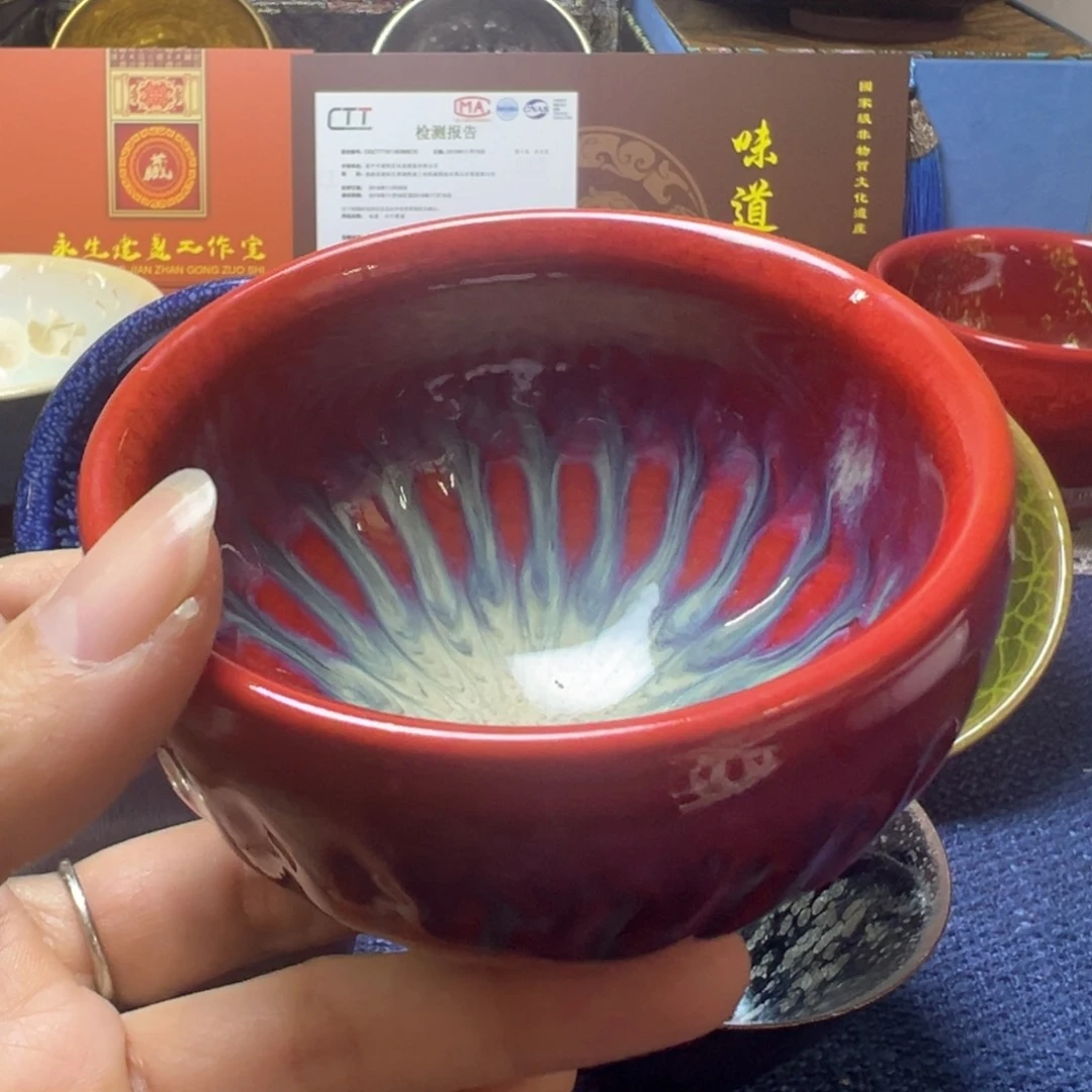 建盏喝茶杯 喜欢进