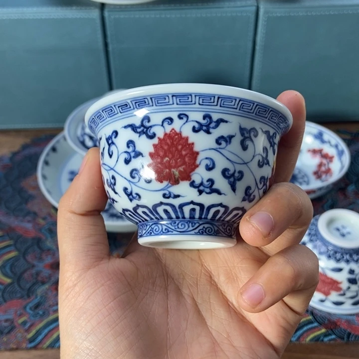 杯阳春白雪 缠枝小压手