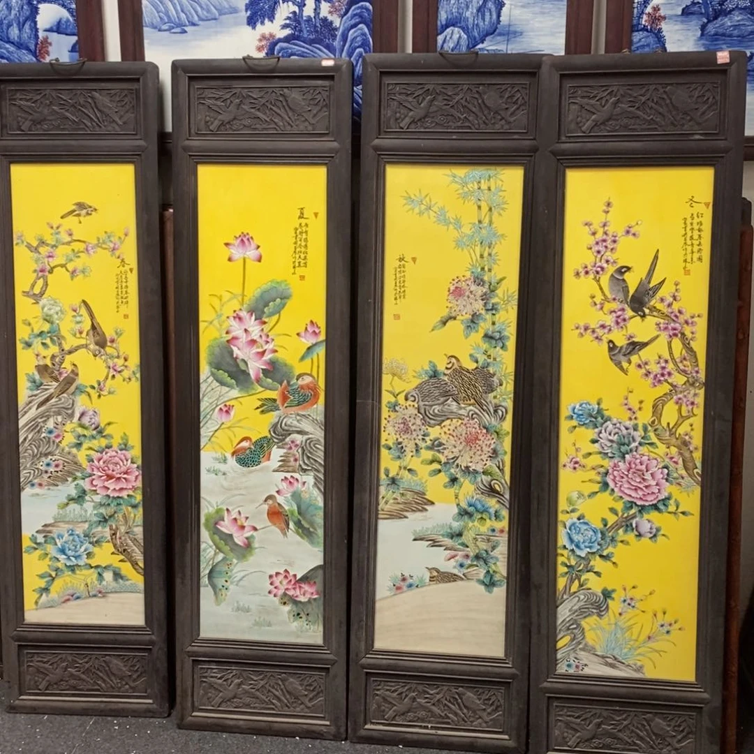 瓷片唐**哥景德镇瓷板画柴窑烧制