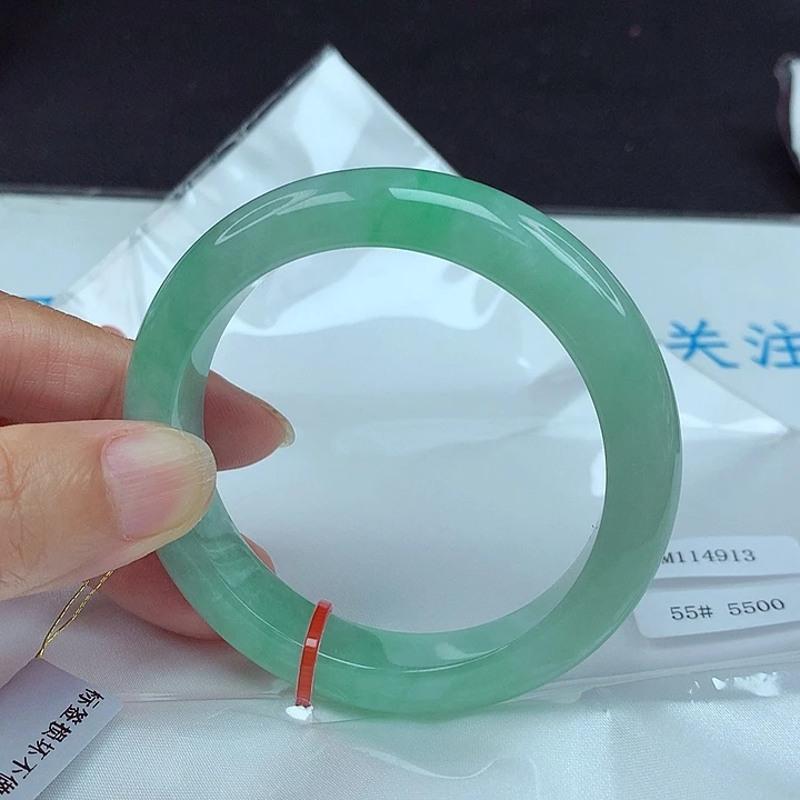 未镶嵌手镯翡翠55圈4913