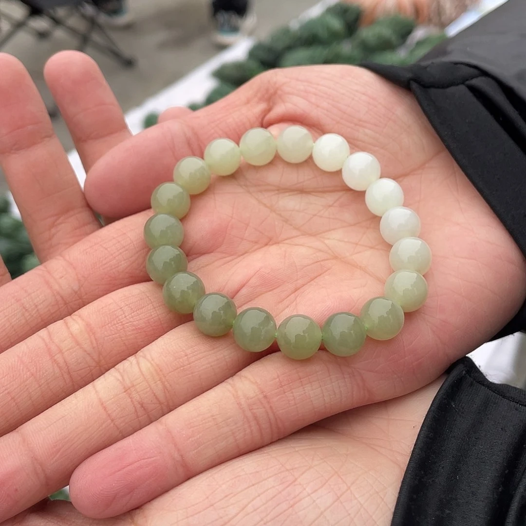 和田玉手串01未镶嵌