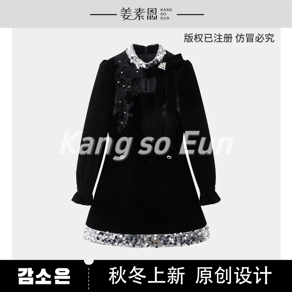 【高高甄选】【星辰之玥】高级感气质设计感连衣裙GY24DT071198