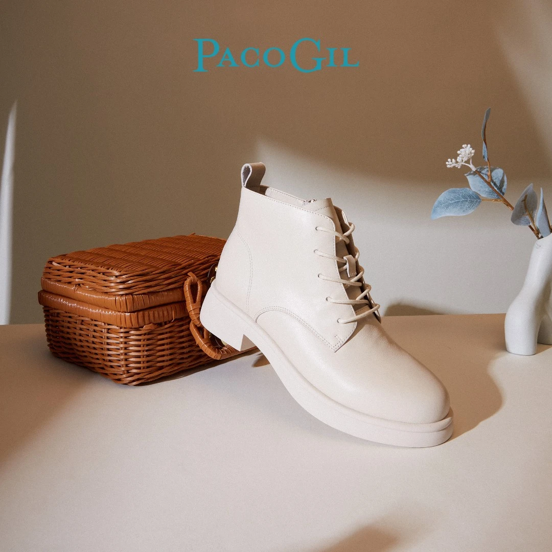 PACO GIL帕克吉尔真皮短靴女气质百搭XPB52069