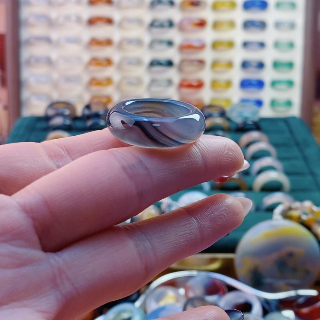 玛瑙/玉髓戒指未镶嵌果***主