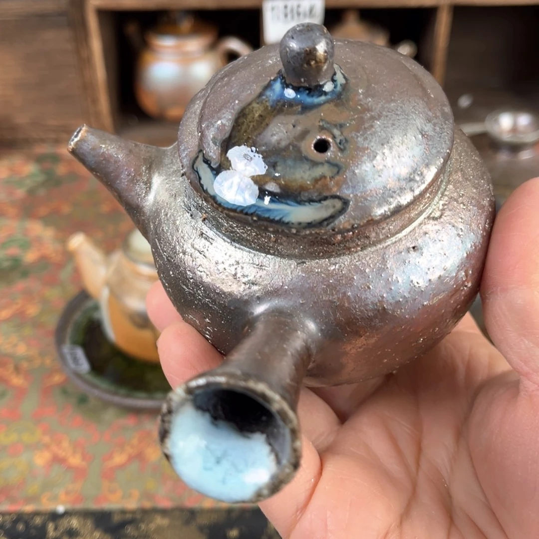 杯柴烧茶器主人侧把