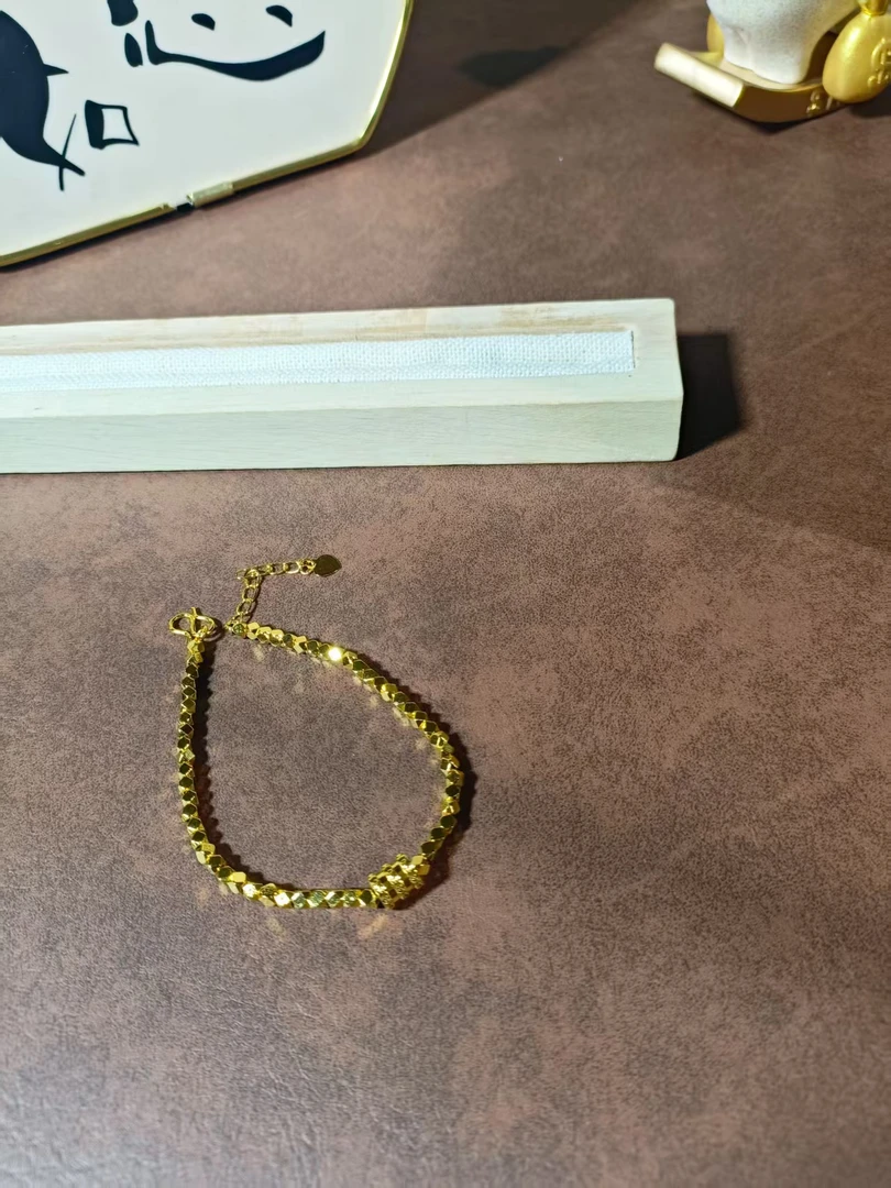 铜合金合成锆石手镯 精选DIY手链 碎冰冰路路通手链 SL015