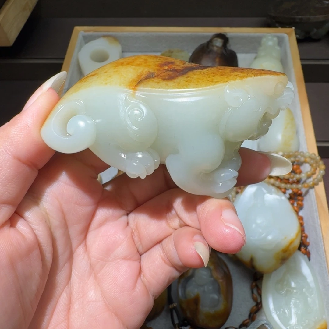 和田玉未镶嵌吊坠(不含链)